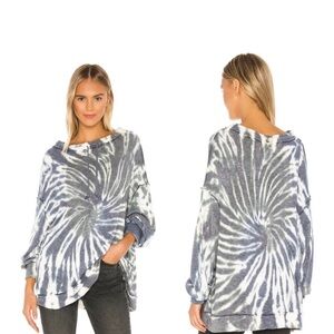 FP Women's Blue Tie-Dye Top